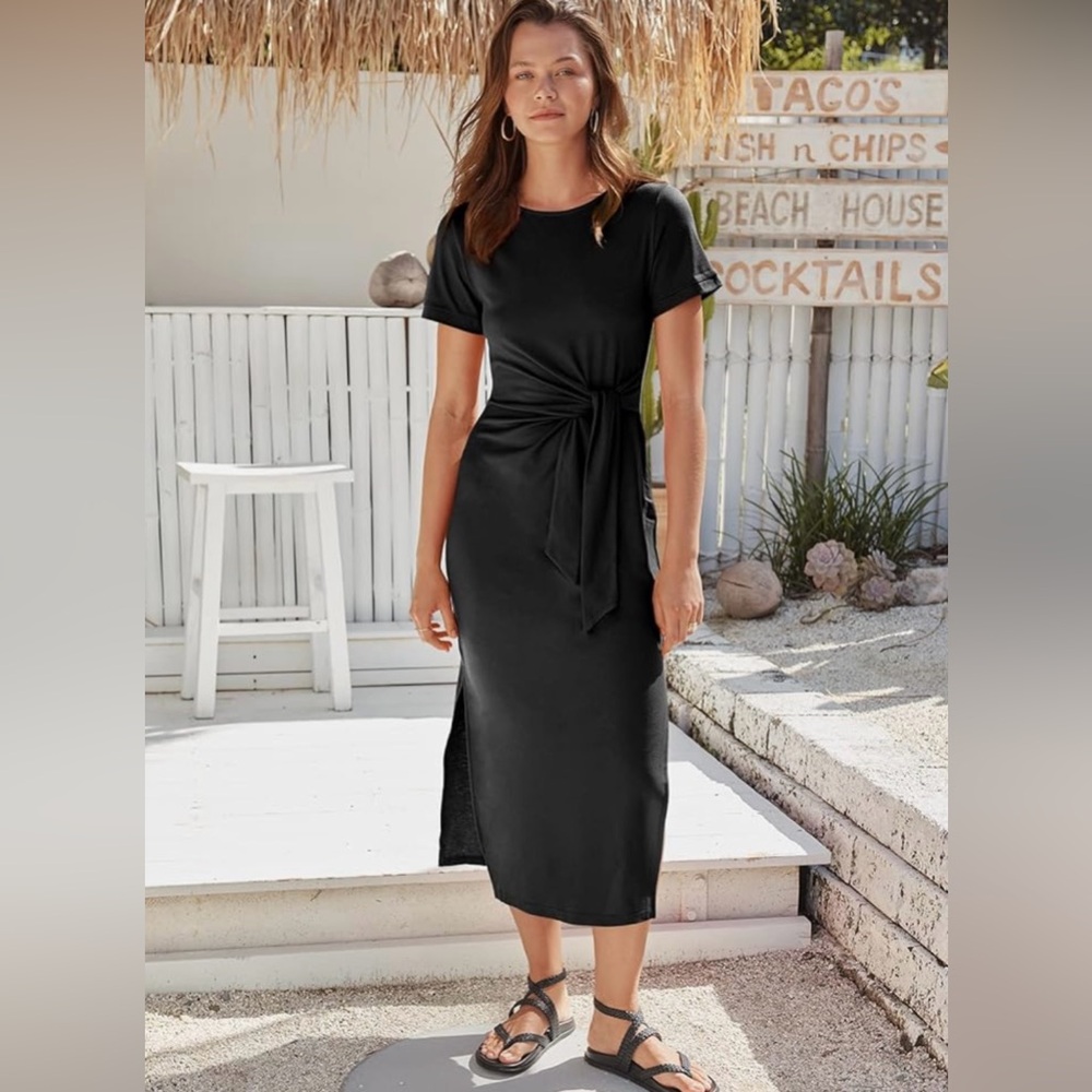 Anrabes Assymtrical Black Dress Size Small New With Tags #Lux-G